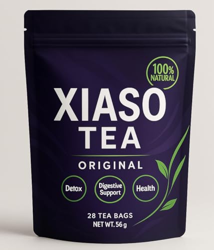 Detalle del paquete de té detox Allnaturall 28 días con bolsitas