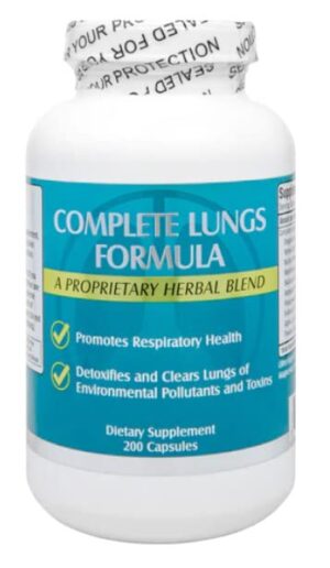 Botella Clear Lung suplemento detox para pulmones 200 cápsulas