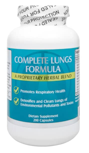 Botella Clear Lung suplemento detox para pulmones 200 cápsulas