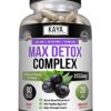 Frontal botella Kaya Naturals Max Detox suplemento herbal 60 cápsulas