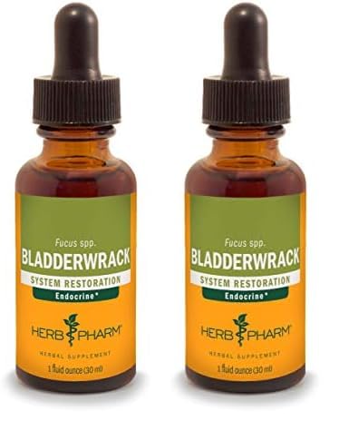 Extracto líquido Bladderwrack Herb Pharm paquete de 2 botellas 1oz