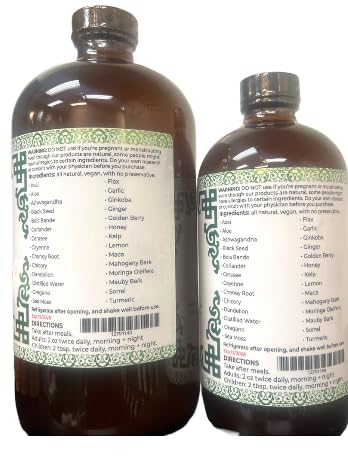 Etiqueta Living Bitter Tonic tónico natural 16oz