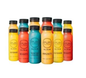 Pack de 36 shots de jugo PUR bienestar y energía