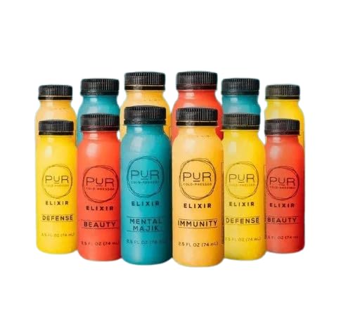 Pack de 36 shots de jugo PUR bienestar y energía
