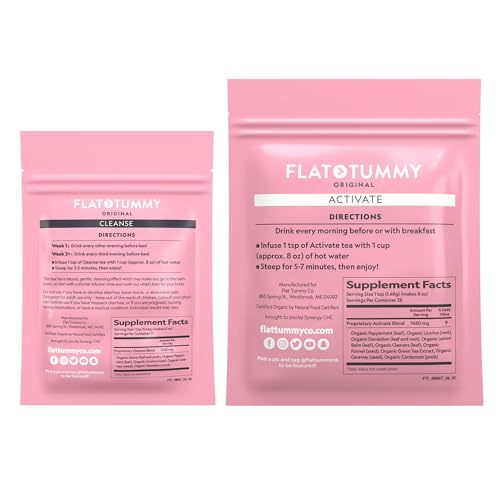 Flat Tummy Tea suplemento herbal mezcla natural hombre