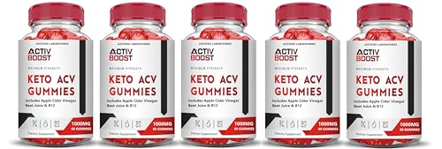 Frascos de gomas Activboost Keto ACV con jugo de granada y remolacha