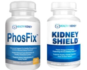 Suplemento renal Kidney Shield aceite de pescado y PhosFix fósforo