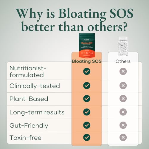 Glow Bloating SOS polvo vista detalle ingredientes naturales