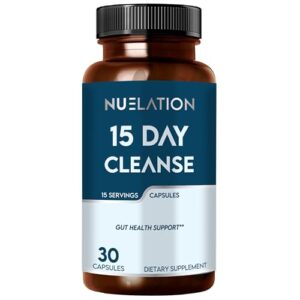 NUELATION cápsulas limpieza detox colon 30 unidades 15 días