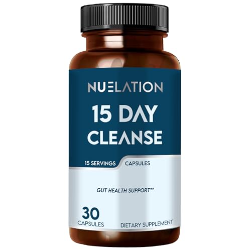 NUELATION cápsulas limpieza detox colon 30 unidades 15 días