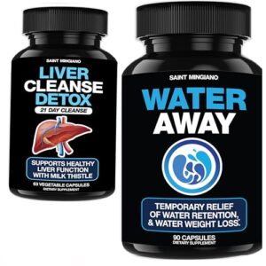 Envase frontal Saint Mingiano Water Away 90 cápsulas diuréticas