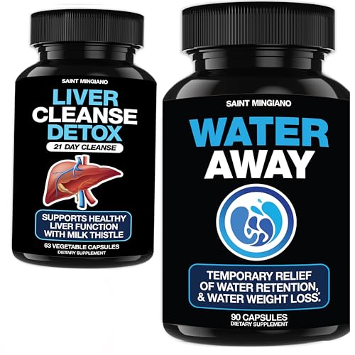 Envase frontal Saint Mingiano Water Away 90 cápsulas diuréticas