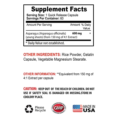 Pastillas diuréticas espárrago antioxidante suplementación