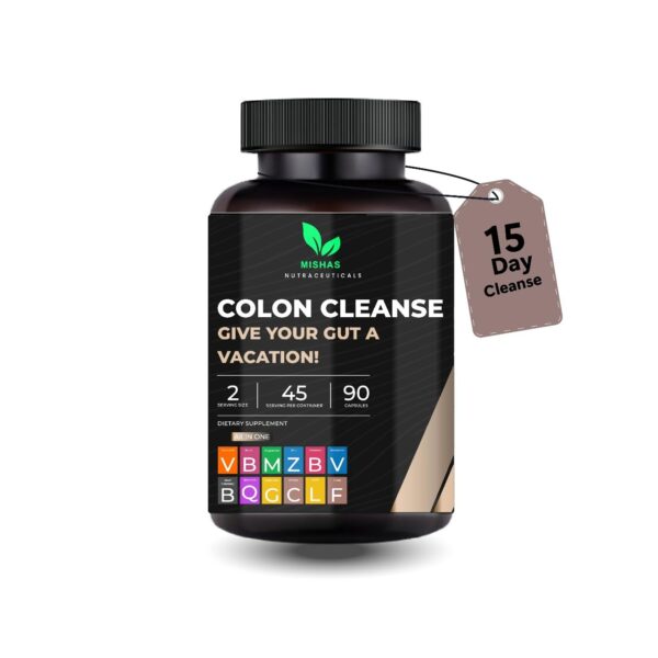 Mishas cápsulas para limpieza intestinal detox 15 días