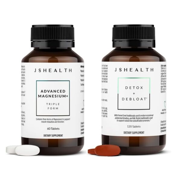 Paquete JSHealth Detox y Magnesio para salud hepática y muscular