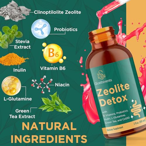 Suplemento natural zeolita detox Glorithiventa para adultos
