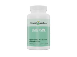 Natural Wellness NAC Plus frasco con 60 cápsulas veganas Natural Wellness NAC Plus frasco con 60 cápsulas veganas