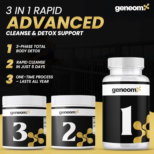 Capsulas del kit detox Geneomx para 5 días