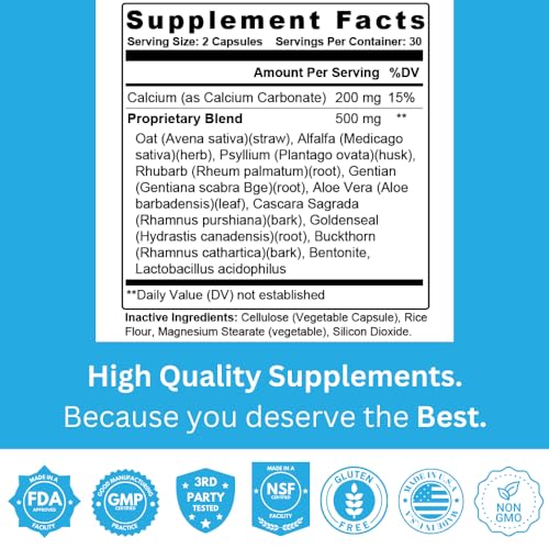 Empaque Staver Health Colon Cleanse 60 cápsulas