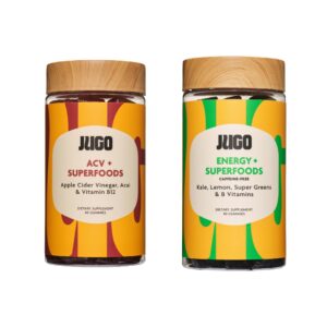 JUGO ACV Energy gomitas paquete apoyo digestión y energía natural