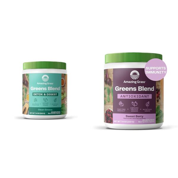 Amazing Grass mezcla super verdes y probióticos para detox