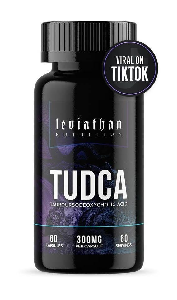 Botella de TUDCA Leviathan Nutrition 300mg 60 cápsulas