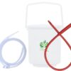 Kit enema café Cor-Vital con cubeta transparente y tubo rojo
