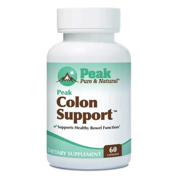 Frasco Peak Colon Support suplemento detox y salud digestiva