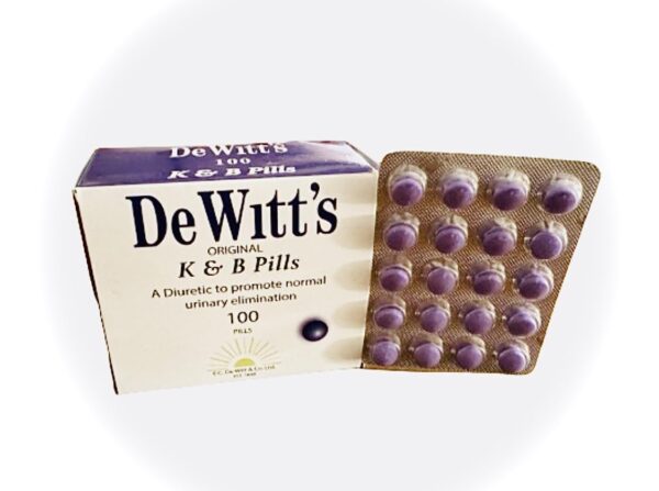 Píldoras diuréticas DeWitt's paquete frontal
