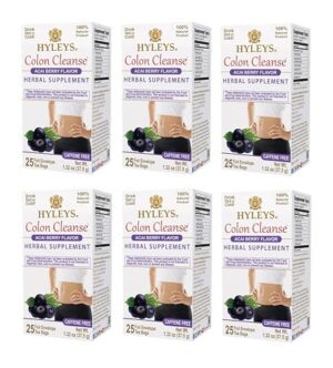 Té Hyleys Colon Cleanse sabor acai caja frontal