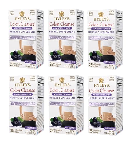 Té Hyleys Colon Cleanse sabor acai caja frontal