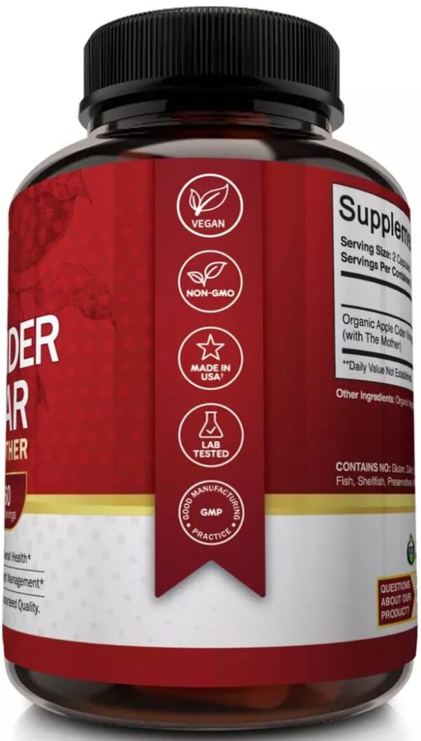 Cápsulas veganas vinagre manzana NutriFlair paquete único Cápsulas veganas vinagre manzana NutriFlair paquete único