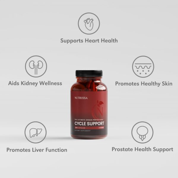 Paquete de 240 cápsulas Nutriissa Cycle Support para detox y salud