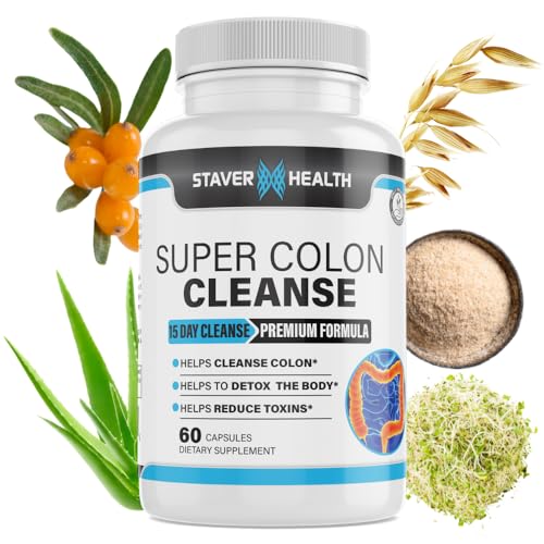 Staver Health Super Colon Cleanse natural detox cápsulas