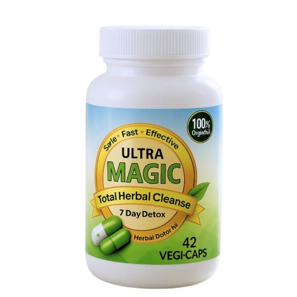 Botella de Magic Detox cápsulas para limpieza corporal 7 días