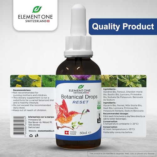 Gotas orgánicas element one para soporte digestivo y limpieza hepática
