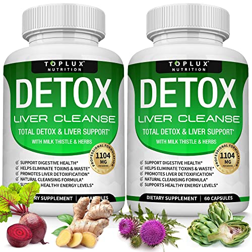 Toplux Detox Cleanse apoyo hígado y limpieza natural 60 cápsulas
