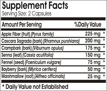 Cápsulas sin aditivos para alivio de estreñimiento ocasional