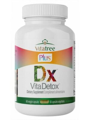 Envase del suplemento Vita Detox para limpieza corporal completa