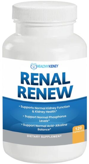 Renal Renew suplemento avanzado para limpieza y apoyo renal 120 cápsulas