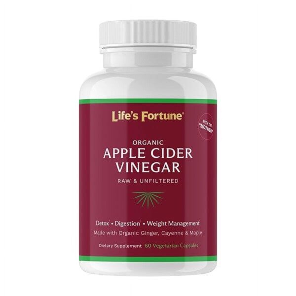 Life's Fortune cápsulas vinagre sidra manzana 700mg 60 unidades Life's Fortune cápsulas vinagre sidra manzana 700mg 60 unidades