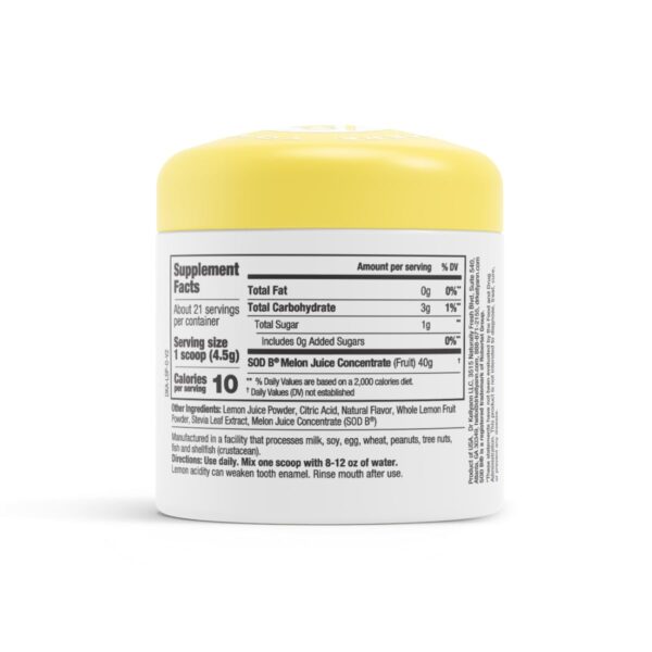 Dr Kellyann Lemon Sips polvo mezcla cítrico hidratante