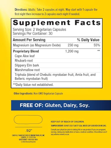 Suplemento limpieza digestiva Renew Your Life CleanseMore