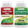 Botella Best Naturals vinagre de manzana plus y ashwagandha