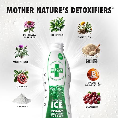 Envase Rescue Detox ICE 32oz para eliminar toxinas