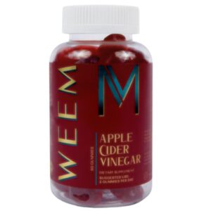 Gomitas detox vinagre sidra de manzana WEEM 60 unidades