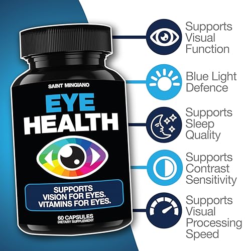 Suplemento natural con vitaminas para la salud ocular Saint Mingiano