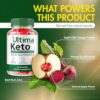 Gomitas fáciles de masticar Ultima Keto ACV para salud