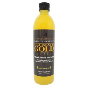 Ultimate Gold bebida detox 20oz sabor piña dulce