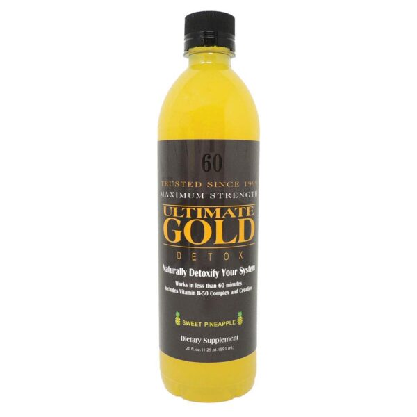 Ultimate Gold bebida detox 20oz sabor piña dulce